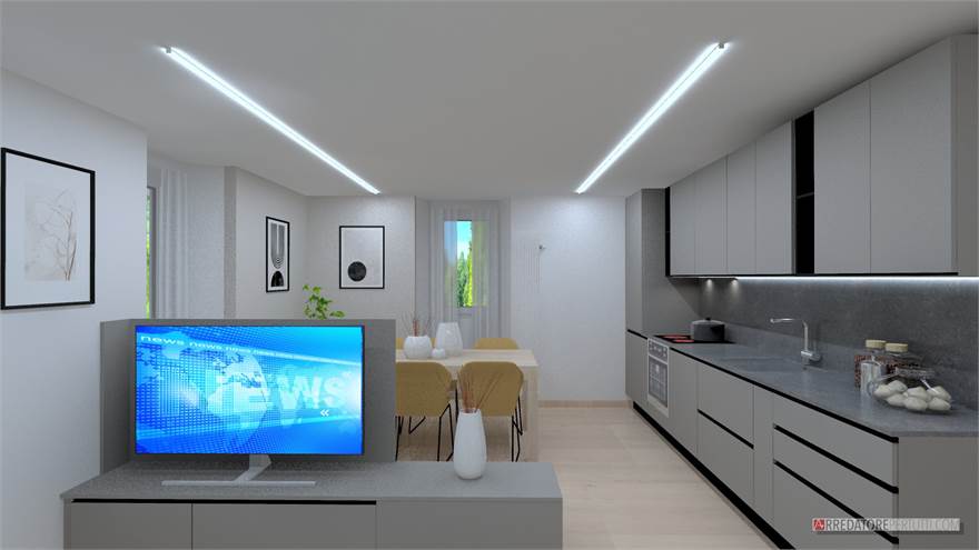 RENDER VISTA SOGGIORNO