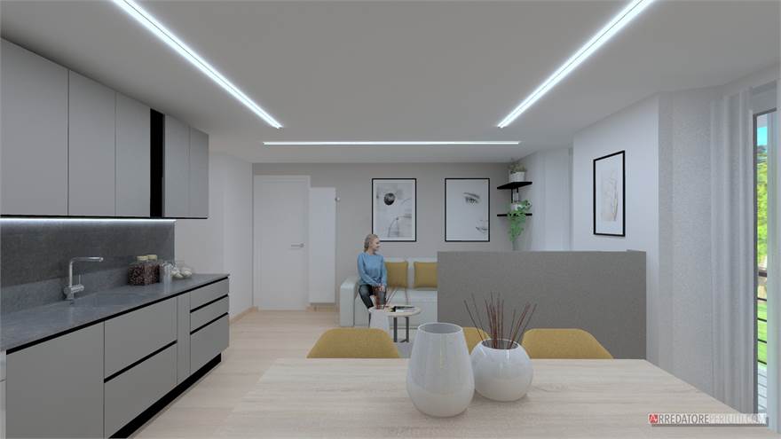 RENDER VISTA CUCINA